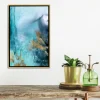 Kirkland's Home Framed Art-Seawall Waves Abstract Canvas Framed Art