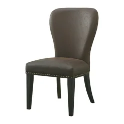 Kirkland's Home Dining Chairs-Sevana Faux Leather Dining Chairs, Set Of 2