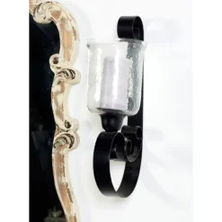 Kirkland's Home Sconces-Shayne Black Iron Scroll Sconce