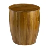 Kirkland's Home Accent & End Tables-Sheesham And Mango Wood Drum Accent Table