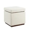 Kirkland's Home Benches & Ottomans-Sherpa Cube Storage Ottoman