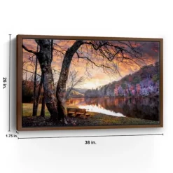 Kirkland's Home Framed Art-Silence Of Sunset Framed Canvas Art Print