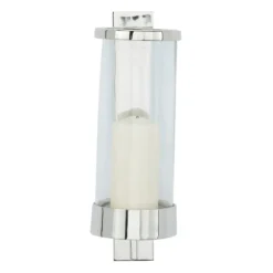 Kirkland's Home Sconces-Silver Assymetrical Modern Sconce