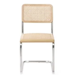 Kirkland's Home Dining Chairs-Silver Framed Woven Cane Dining Chairs, Set Of 2