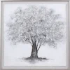Kirkland's Home Framed Art-Silver Tree Rice Paper Framed Art Print