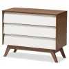 Kirkland's Home Dressers & Chests-Slant Midcentury Two-Tone Chest