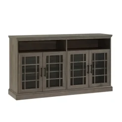 Kirkland's Home Tv Stands & Media Consoles-Slate Glass Door Classic Tv Stand