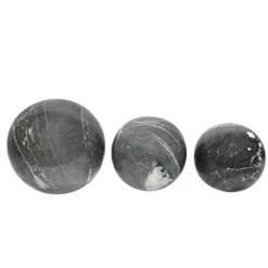 Kirkland's Home Bowl Filler-Slate Gray Marble 3-Pc. Decorative Orb Set