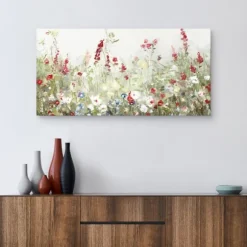 Kirkland's Home Canvas Art-Sleepy Spring Meadow Canvas Art Print