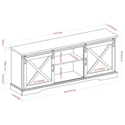 Kirkland's Home Tv Stands & Media Consoles-Sliding Barn Door Media Cabinet