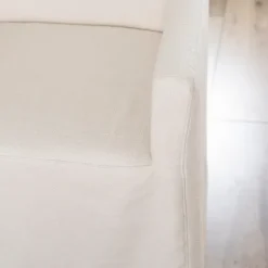 Kirkland's Home Dining Chairs-Slipcover Track Arm Dining Chair