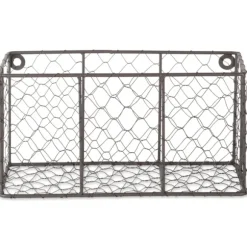 Kirkland's Home Wall Storage-Small Wall Hanging Chicken Wire Baskets, Set Of 2