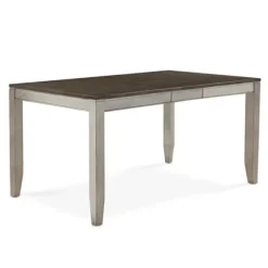 Kirkland's Home Dining Tables-Smoked Alabaster And Honey Wood Dining Table