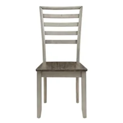 Kirkland's Home Dining Chairs-Smoked Honey And Alabaster Dining Chairs, Set Of 2