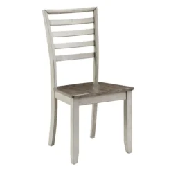 Kirkland's Home Dining Chairs-Smoked Honey And Alabaster Dining Chairs, Set Of 2