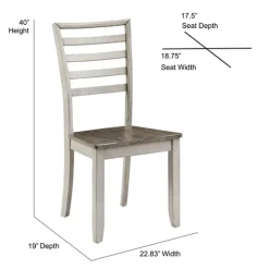 Kirkland's Home Dining Chairs-Smoked Honey And Alabaster Dining Chairs, Set Of 2