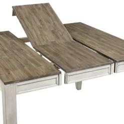 Kirkland's Home Dining Tables-Smoky Alabaster Wooden 9-Pc. Dining Set