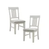 Kirkland's Home Dining Chairs-Sofia White High Back Dining Chairs, Set Of 2