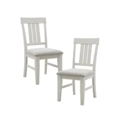Kirkland's Home Dining Chairs-Sofia White High Back Dining Chairs, Set Of 2