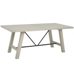 Kirkland's Home Dining Tables-Sofia Wooden Dining Table With Metal Bars