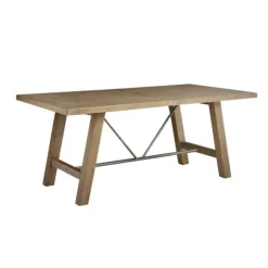 Kirkland's Home Dining Tables-Sofia Wooden Dining Table With Metal Bars