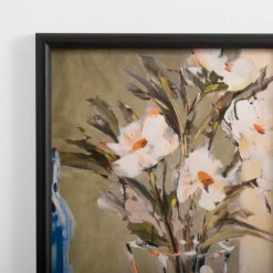 Kirkland's Home Framed Art-Soft Floral Vase Framed Art Print