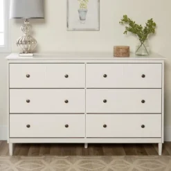 Kirkland's Home Dressers & Chests-Solid Wood 6-Drawer Dresser