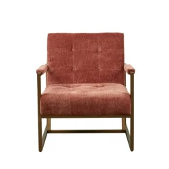Kirkland's Home Accent Chairs-Spice Button Tufted Angular Vintage Accent Chair