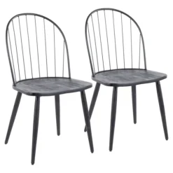 Kirkland's Home Dining Chairs-Spindle High Back Dining Chairs, Set Of 2