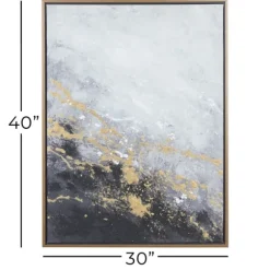 Kirkland's Home Canvas Art-Splatter Abstract Framed Canvas Art Print