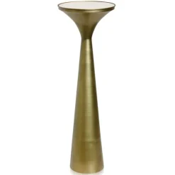 Kirkland's Home Accent & End Tables-Spun Gold Metal Tapered Cocktail Table