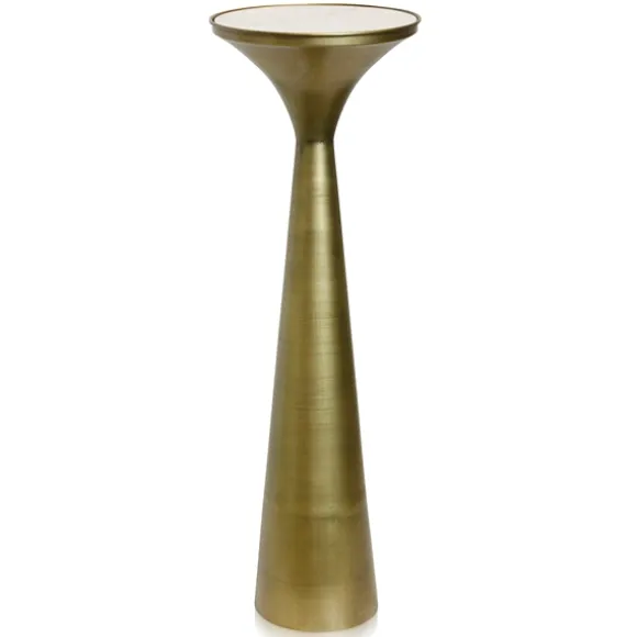 Kirkland's Home Accent & End Tables-Spun Gold Metal Tapered Cocktail Table