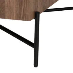 Kirkland's Home Coffee Tables-Square Light Wood X Base Coffee Table