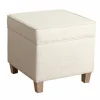 Kirkland's Home Benches & Ottomans-Square Oatmeal Storage Ottoman