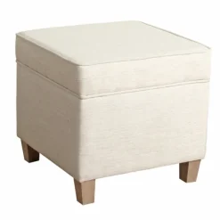 Kirkland's Home Benches & Ottomans-Square Oatmeal Storage Ottoman