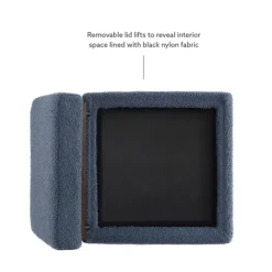 Kirkland's Home Benches & Ottomans-Square Sherpa Upholstered Storage Ottoman