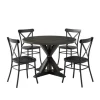 Kirkland's Home Dining Sets-Steel X-Back 5-Pc. Dining Set