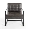 Kirkland's Home Accent Chairs-Steele Wyatt Faux Leather Accent Chair
