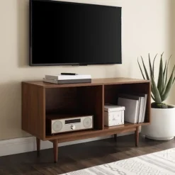 Kirkland's Home Console Tables-Stephen Medium Modern Wood Console Table