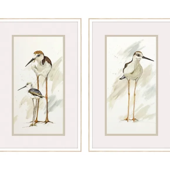 Kirkland's Home Framed Art-Stilt Birds Framed Art Prints, Set Of 2