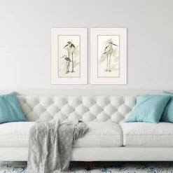 Kirkland's Home Framed Art-Stilt Birds Framed Art Prints, Set Of 2