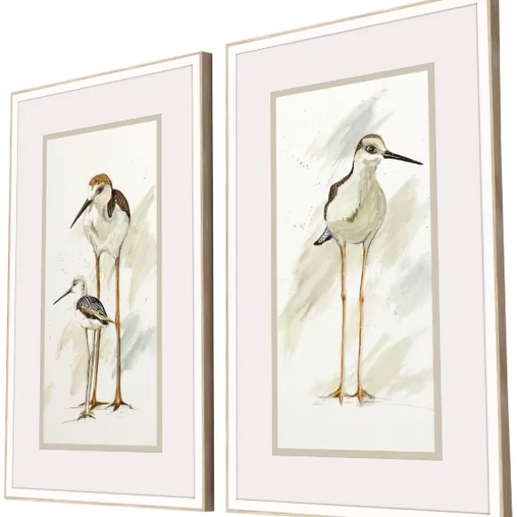 Kirkland's Home Framed Art-Stilt Birds Framed Art Prints, Set Of 2