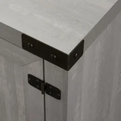 Kirkland's Home Tv Stands & Media Consoles-Stone Barn Door Tv Stand