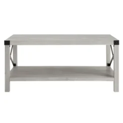 Kirkland's Home Coffee Tables-Stone Modern Farmhouse Coffee Table