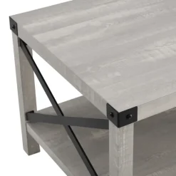 Kirkland's Home Coffee Tables-Stone Modern Farmhouse Coffee Table