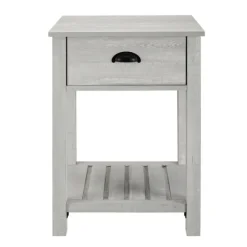 Kirkland's Home Accent & End Tables-Stone Single Drawer Accent Table
