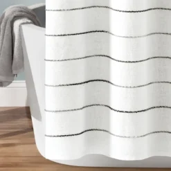 Kirkland's Home Shower Curtains-Stripe Ombre Shower Curtain