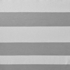 Kirkland's Home Shower Curtains-Stripe Waffle Weave Shower Curtain