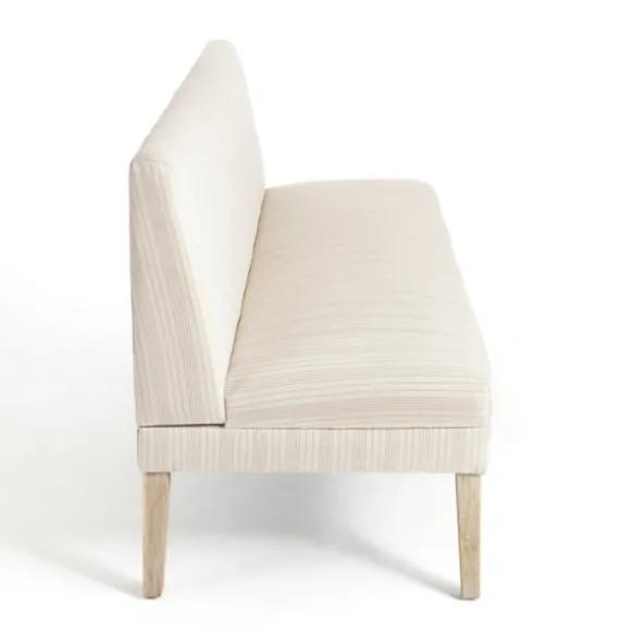 Kirkland's Home Benches & Ottomans-Striped Banquette Bench