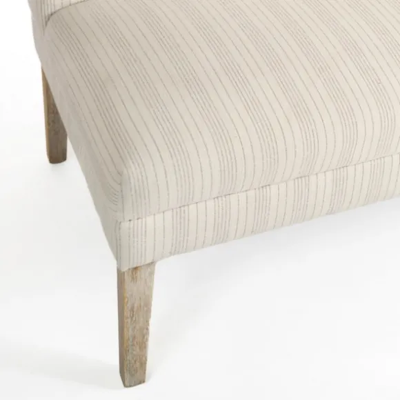 Kirkland's Home Benches & Ottomans-Striped Banquette Bench
